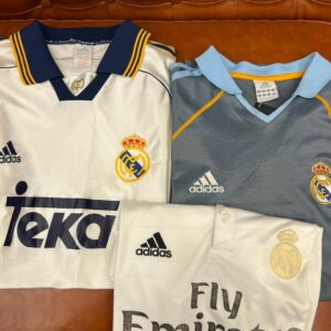 Vintage 1998 - 2004 - 2014 Real Madrid Jerseys